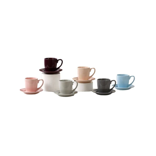 MOMAZ RTN002 COFFE CUP WITH PLATE 12PCS